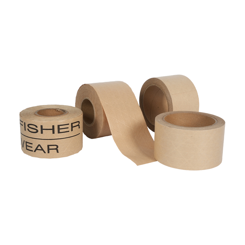 Cinta de papel kraft reforzada con agua húmeda